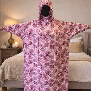 Black and White Floral Long Sleeve Dress